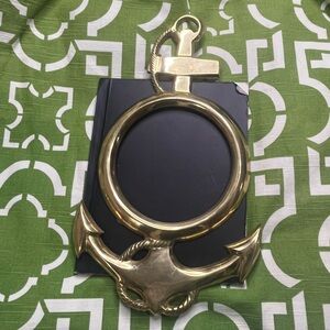 Brass Anchor Nautical Mirror (missing mirror)